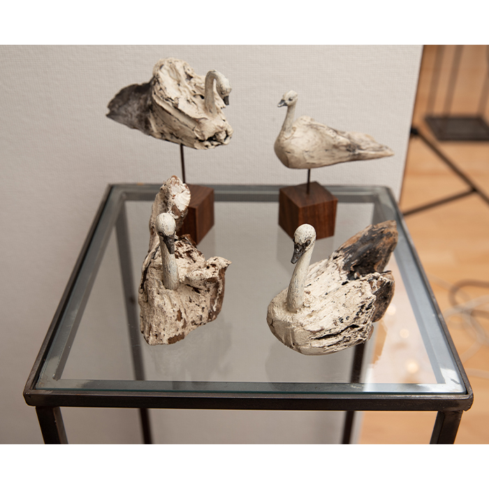 白鳥 オブジェ 小